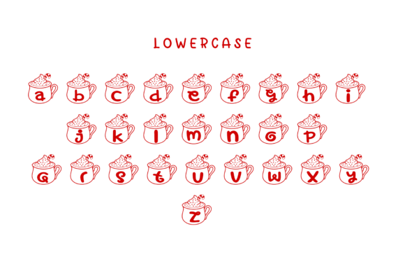 Christmas Mug Font PNG with transparent background - Preview 2