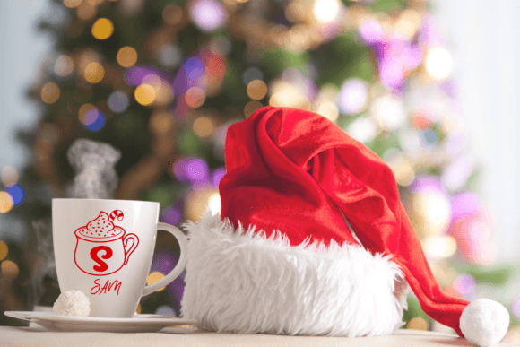 Christmas Mug Font PNG with transparent background - Preview 4