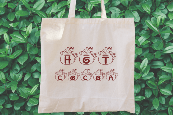 Christmas Mug Font PNG with transparent background - Preview 5