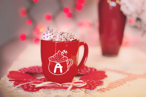 Christmas Mug Font PNG with transparent background - Preview 6