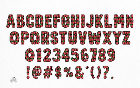 Christmas Plaid Army Font - Preview 1