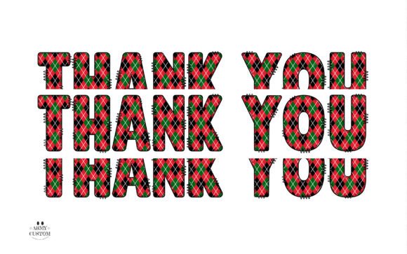 Christmas Plaid Army Font - Preview 3