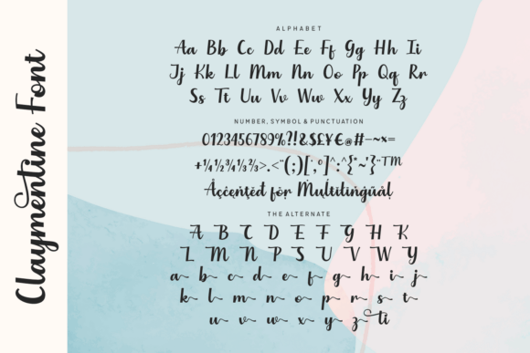 Claymentine Font font preview - 1