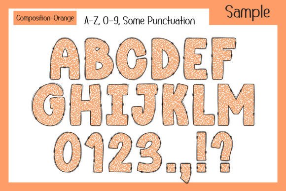 Composition Book Pattern Pastel Font - Preview 4