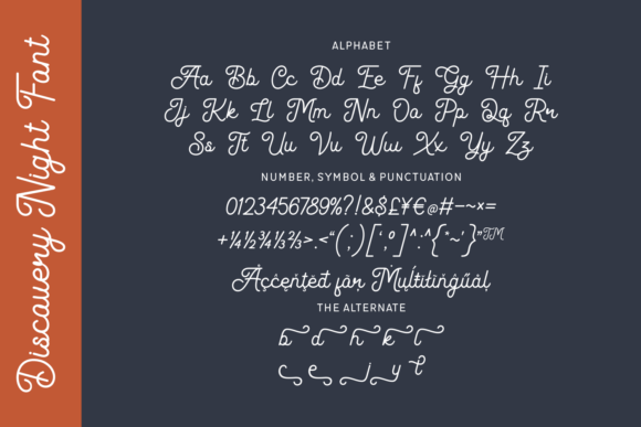 Discovery Night Font - Preview 1