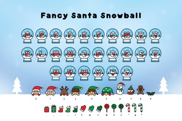 Fancy Santa Font - Preview 6