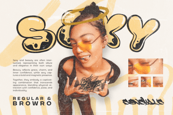 Funky Brow Font - Preview 1