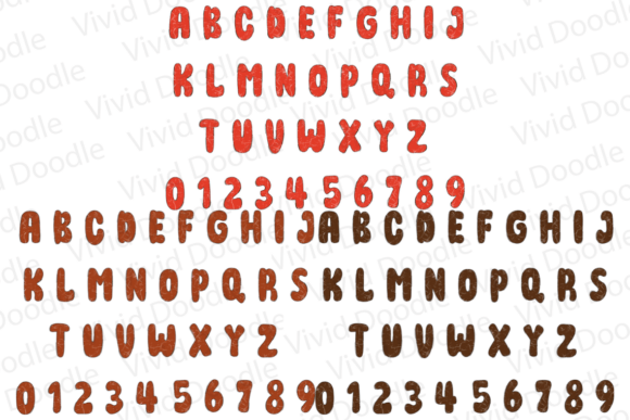 Gingerbread Christmas Doodle Font - Preview 2