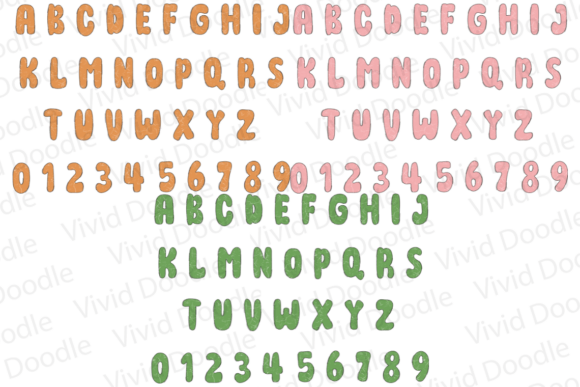Gingerbread Christmas Doodle Font - Preview 3