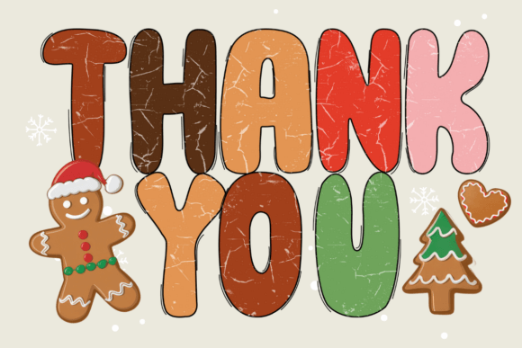 Gingerbread Christmas Doodle Font - Preview 4