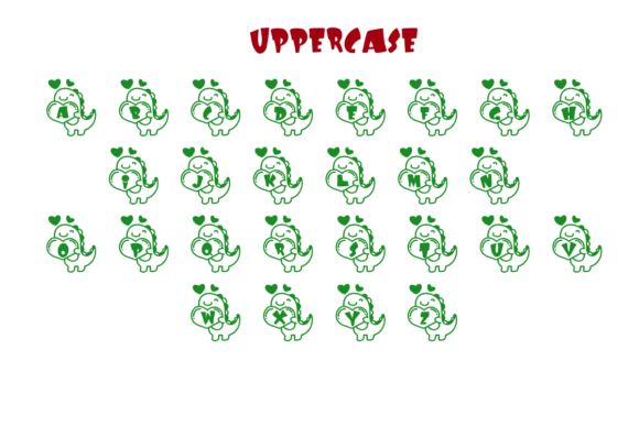 Love Dinosaurs Font font preview - 1