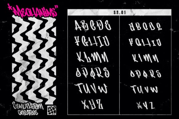 Mechanims Font PNG with transparent background - Preview 6