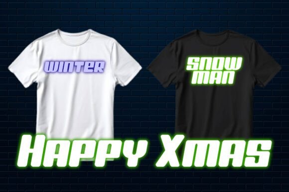 Neon Grinch Font PNG with transparent background - Preview 3