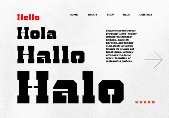 Roktone Font PNG with transparent background - Preview 4