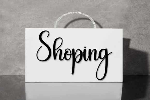 Simple Designer Font PNG with transparent background - Preview 3