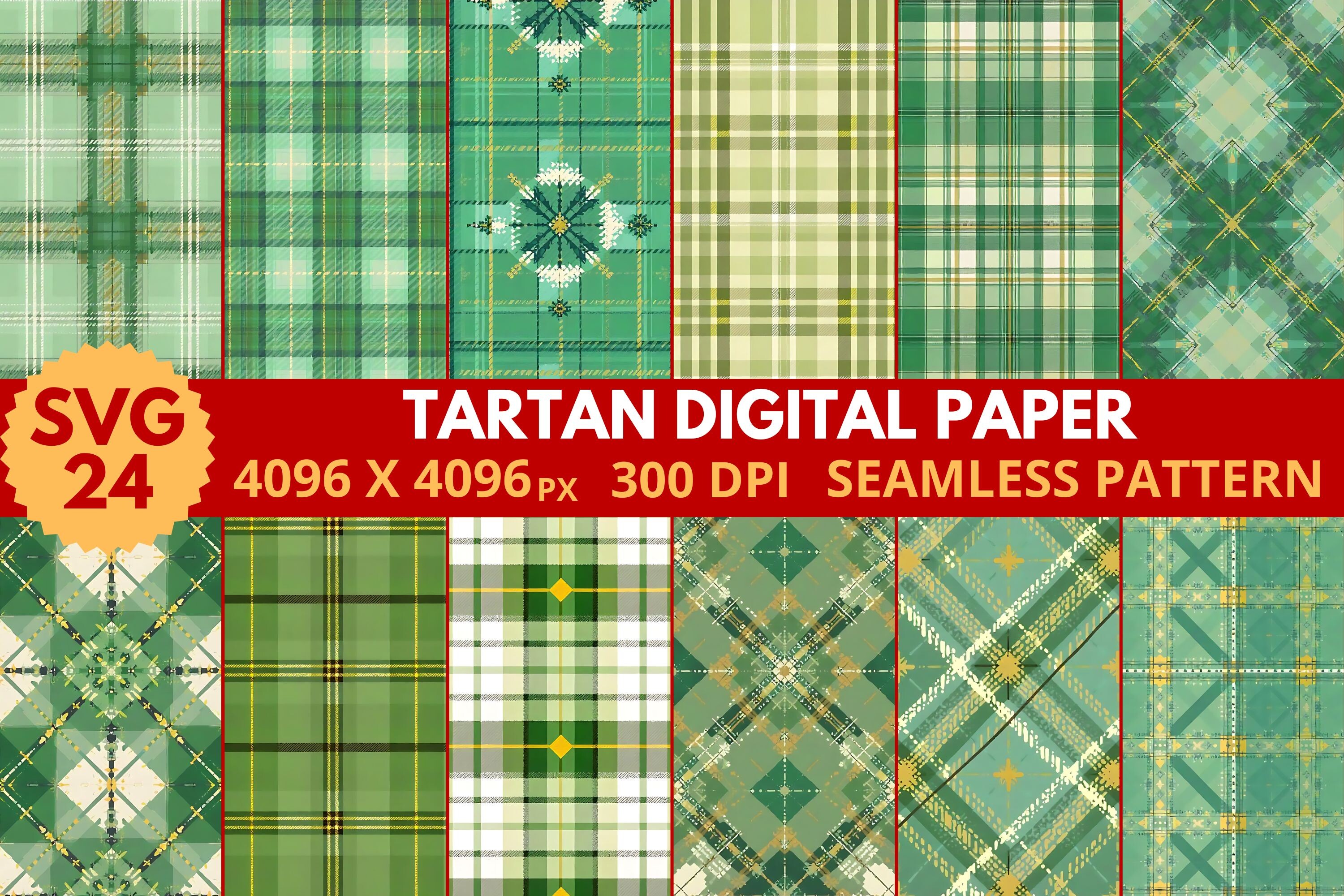 Tartan Digital Paper Graphic by SVG24 · Creative Fabrica