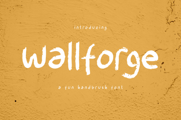 Wallforge Font - Cute Lettering Fonts