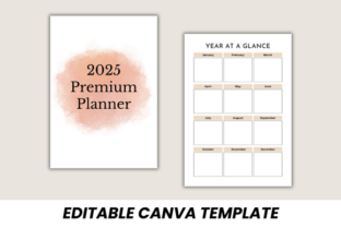 2025 Premium Planner Canva Template Graphic by DIGITAL PRINT BOX ...