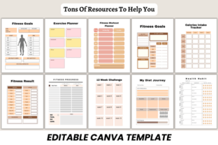 2025 Weight Loss Planner Canva Template Graphic by DIGITAL PRINT BOX ...