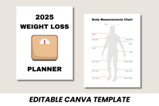 2025 Weight Loss Planner Canva Template Graphic by DIGITAL PRINT BOX ...