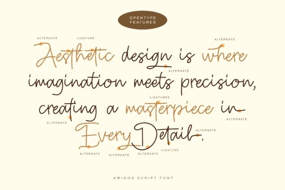 Amigos Line Font - Preview 6