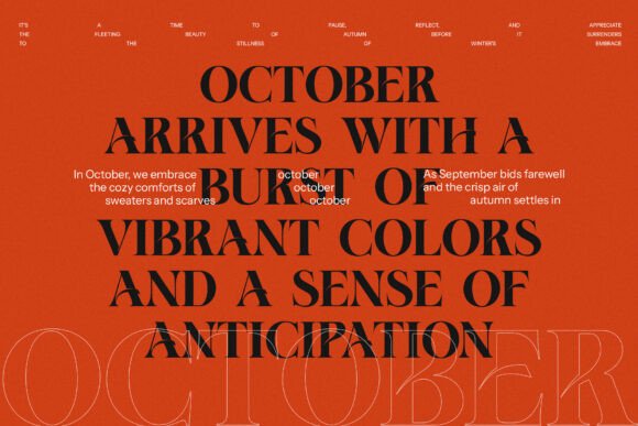 Best of October Font - Preview 1