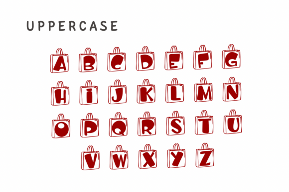 Black Friday Paper Bag Font - Preview 1