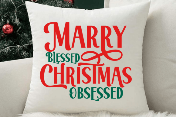 Christmas Brightly Font PNG with transparent background - Preview 5