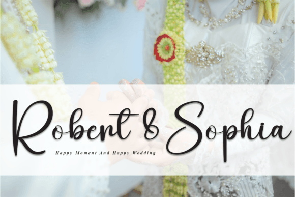 Christmas Wedding Font - Preview 1
