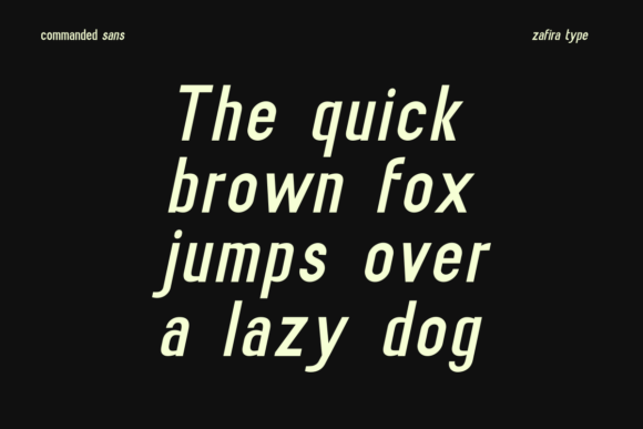 Commanded Sans Font - Preview 6