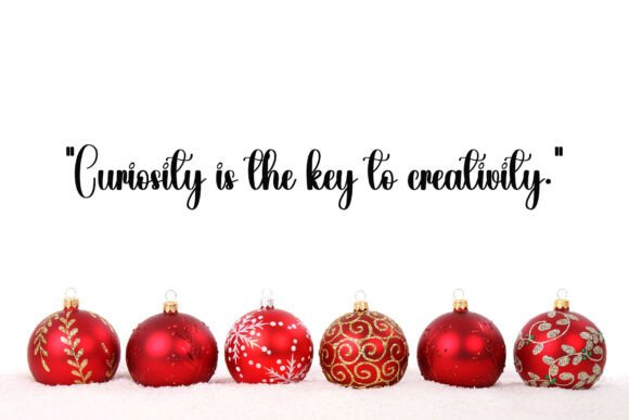 Digital Ornament Font PNG with transparent background - Preview 4