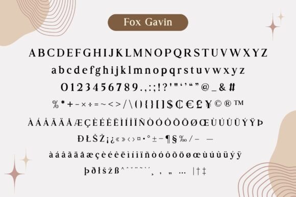Fox Binley and Fox Sophia Font font preview - 6