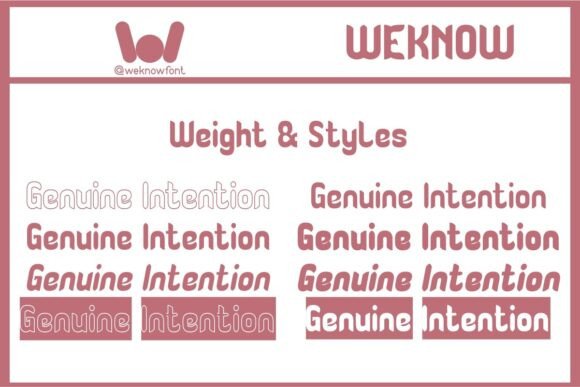 Genuine Intention Font - Preview 5