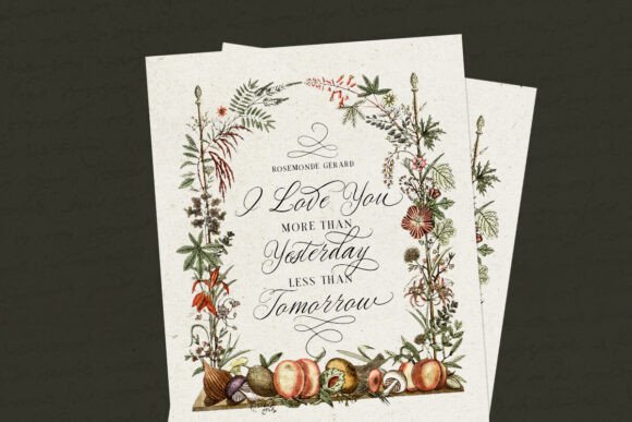 Golden Rouge Font PNG with transparent background - Preview 5