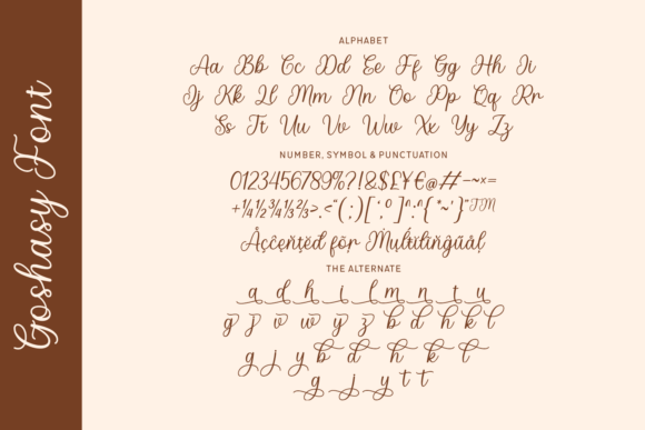 Goshasy Font - Preview 1