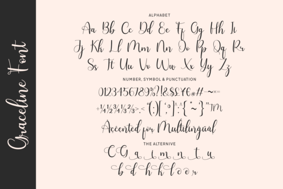 Graceline Font - Preview 1
