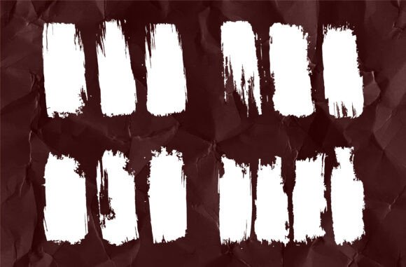 Grunge Hand-painted Brush Strokes Are Illustration Artisanat Par Creativelab19