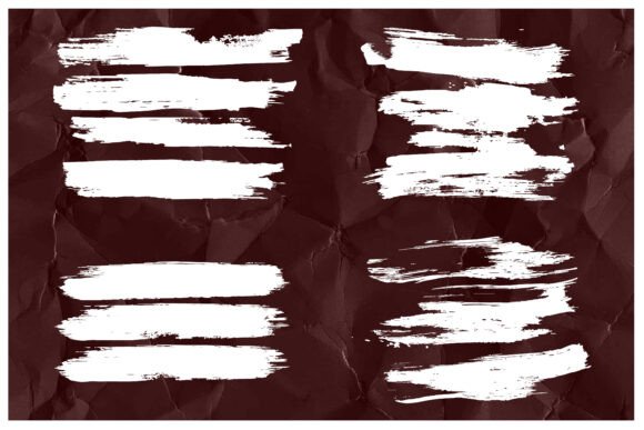Grunge Hand-painted Brush Strokes Are Illustration Artisanat Par Creativelab19
