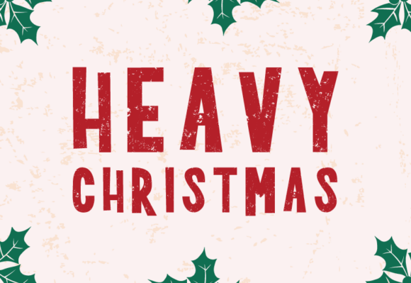 Heavy Christmas Font - Preview 1
