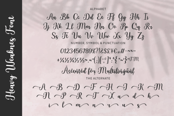 Heavy Weaknes Font - Preview 1