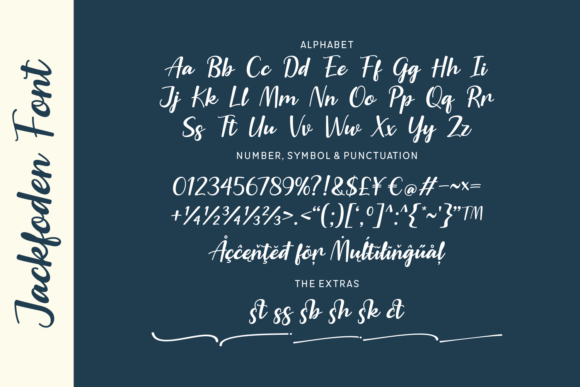 Jackfoden Font PNG with transparent background - Preview 1