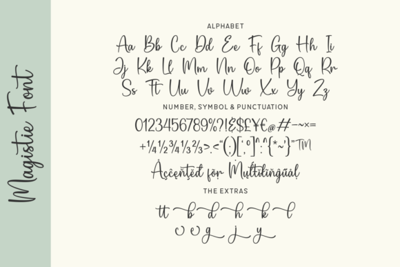 Magistie Font PNG with transparent background - Preview 1