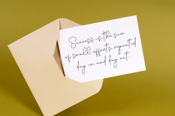 Margareta Signature Font PNG with transparent background - Preview 2