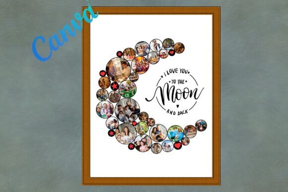 Moon Canva Photo Collage Template