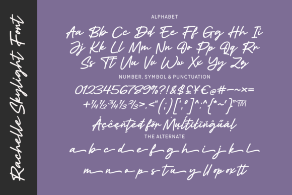 Rachelle Skylight Font PNG with transparent background - Preview 3