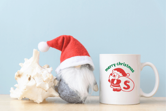 Santa and Toy Bag Font PNG with transparent background - Preview 2