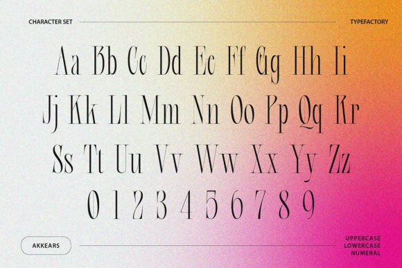 Akkears Font - Preview 1