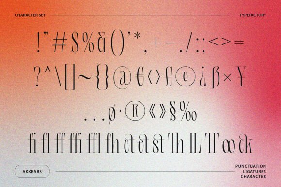 Akkears Font - Preview 2