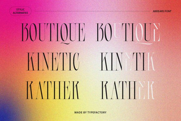 Akkears Font - Preview 3