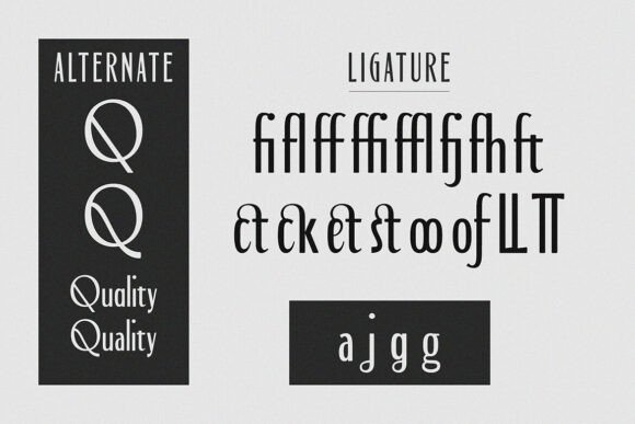 Bourned Font - Preview 3